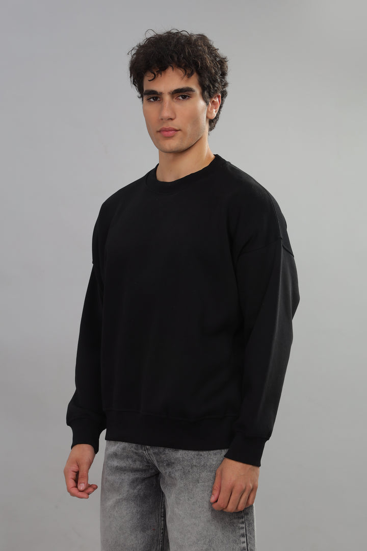 Black Oversized Sweatshirt
