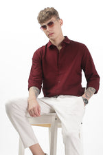 Load image into Gallery viewer, Classic Maroon Oxford Shirt
