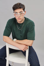 Load image into Gallery viewer, Bottle Green Oversized T-shirt
