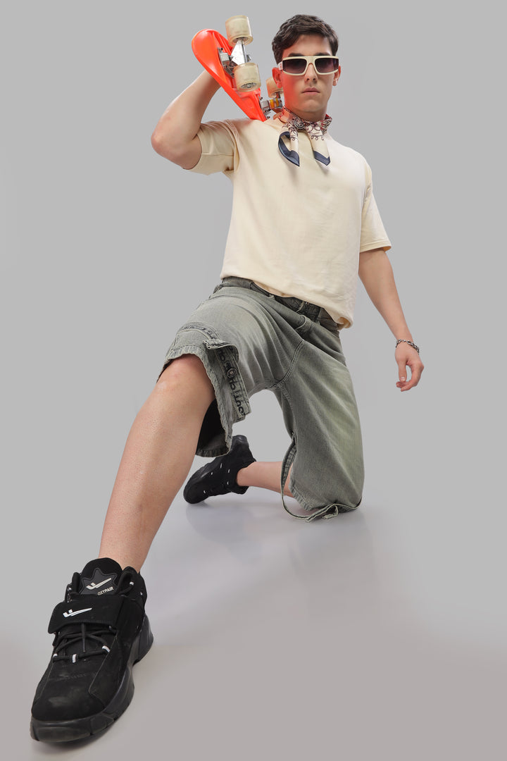 Beige Oversized T-shirt