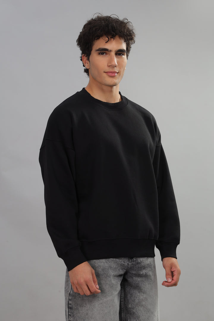 Black Oversized Sweatshirt