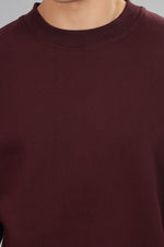 Load image into Gallery viewer, Deep Maroon Oversized Sweatshirt
