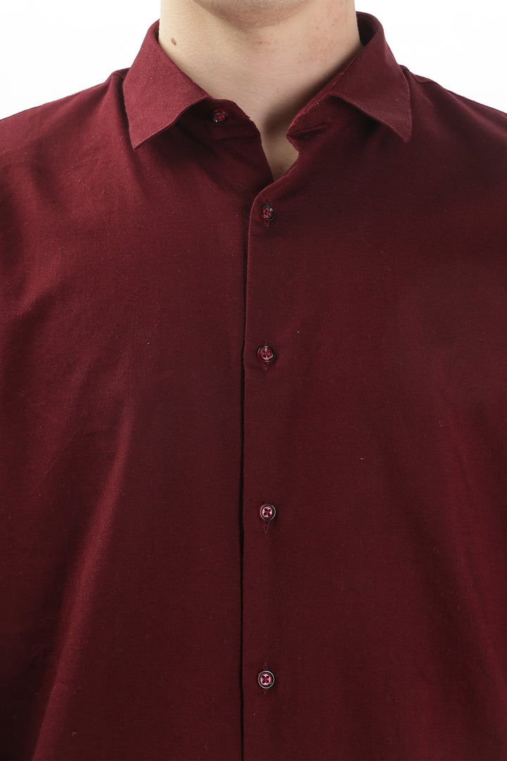 Classic Maroon Oxford Shirt