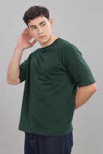 Load image into Gallery viewer, Bottle Green Oversized T-shirt
