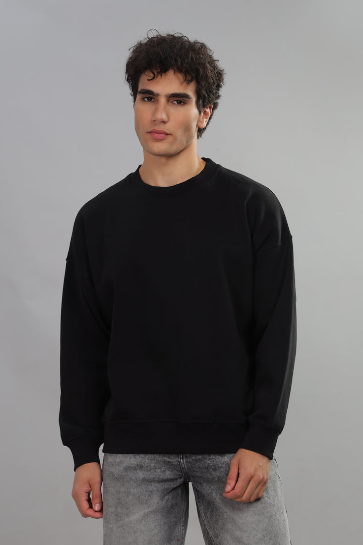 Black Oversized Sweatshirt