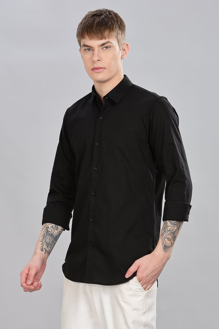 Classic Black Oxford Shirt