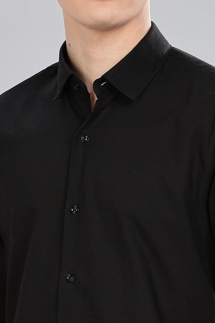 Classic Black Oxford Shirt