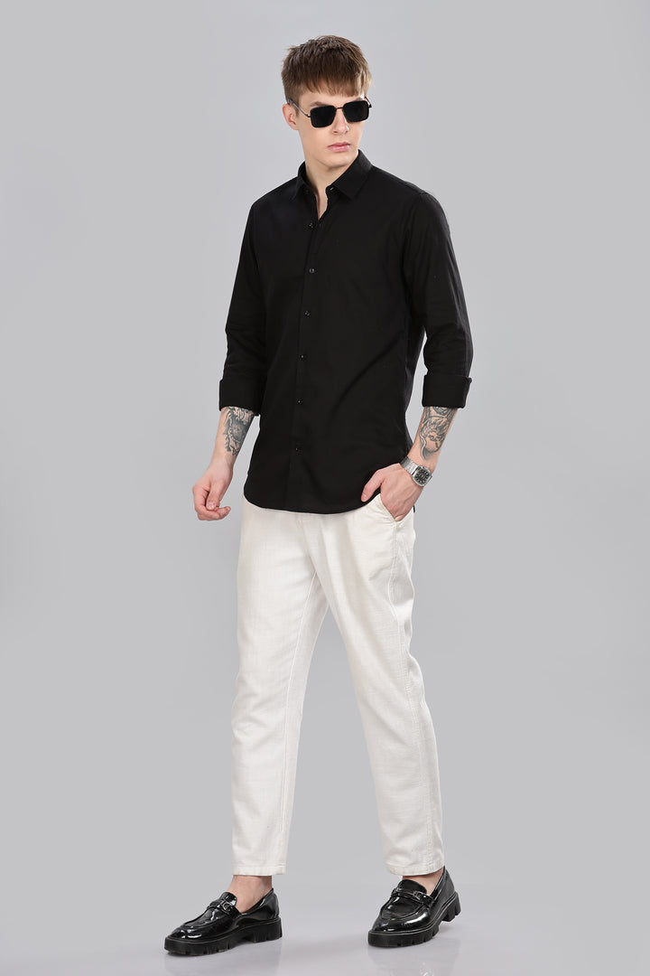 Classic Black Oxford Shirt