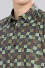 Load image into Gallery viewer, Geometric Checkered Shirt
