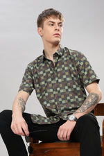 Load image into Gallery viewer, Geometric Checkered Shirt
