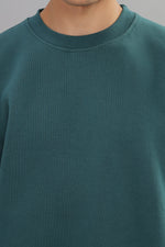 Load image into Gallery viewer, Teal Green Oversized Sweatshirt
