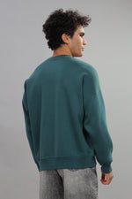 Load image into Gallery viewer, Teal Green Oversized Sweatshirt
