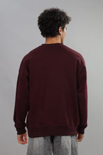 Load image into Gallery viewer, Deep Maroon Oversized Sweatshirt
