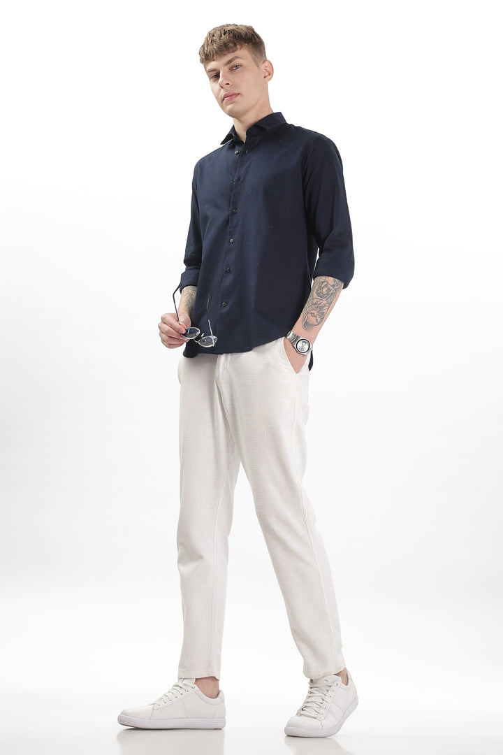 Navy Blue Oxford Shirt